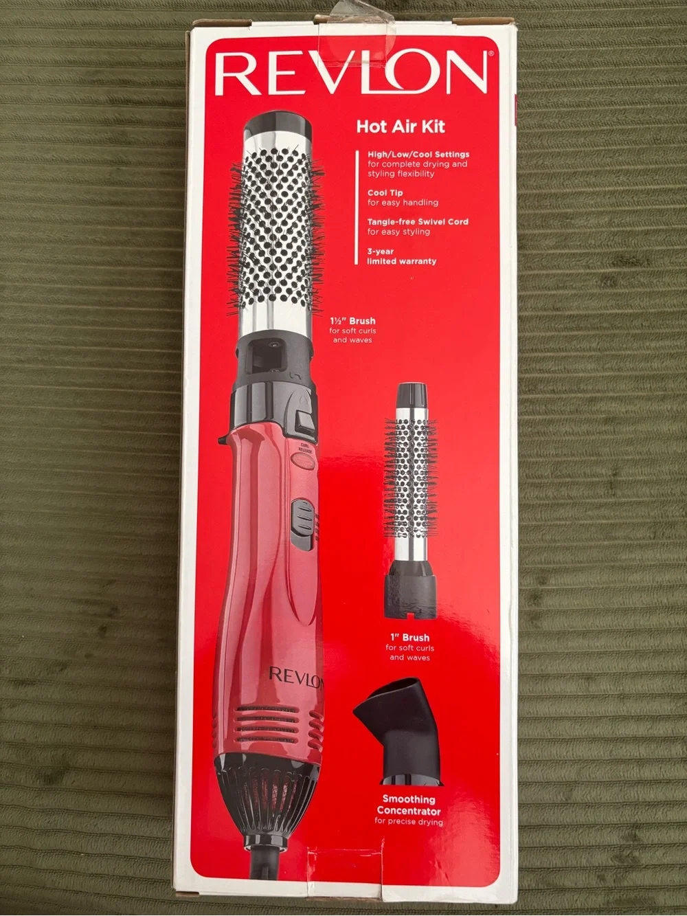 Revlon Red and Black Hot Air Brush Styler